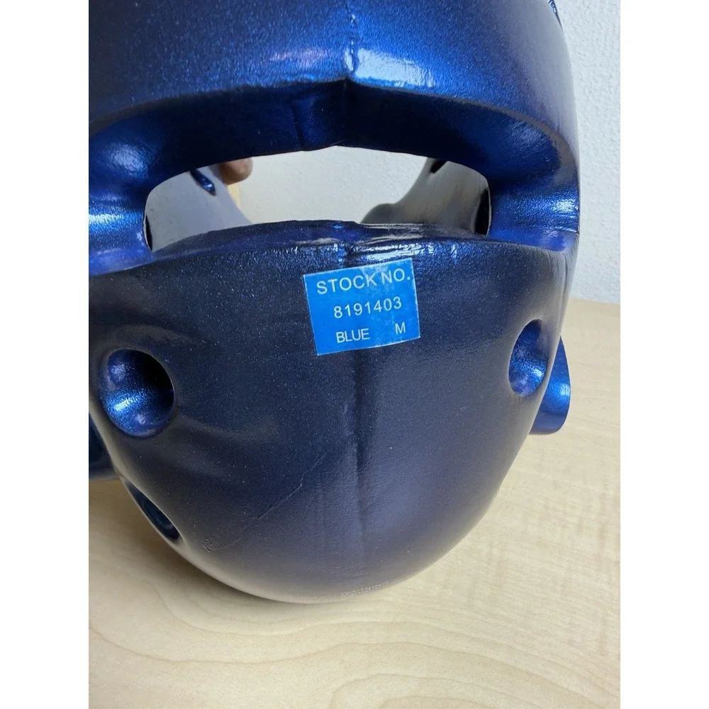 ProForce Lightning Martial Arts Sparring Headgear Blue Medium Taekwondo Karate